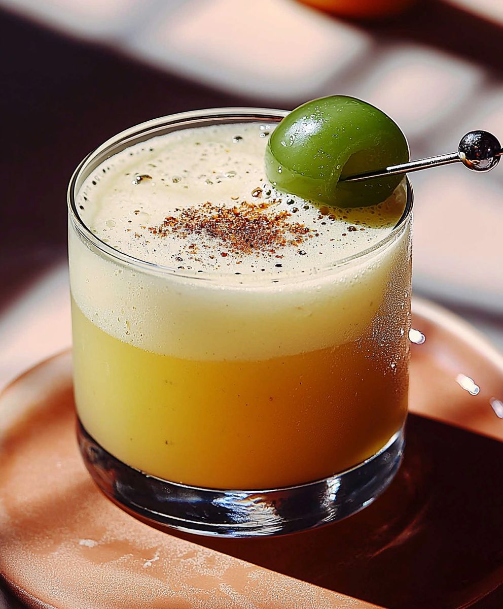 Mezcal Sour Cocktail rauchig