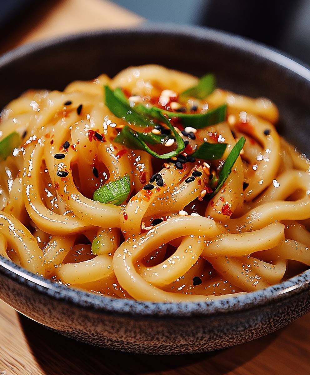 Asiatische Kartoffelnudeln Chiliöl