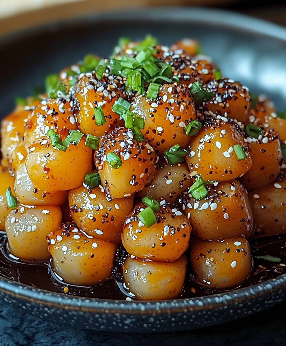 Koreanische Kartoffeln schmoren