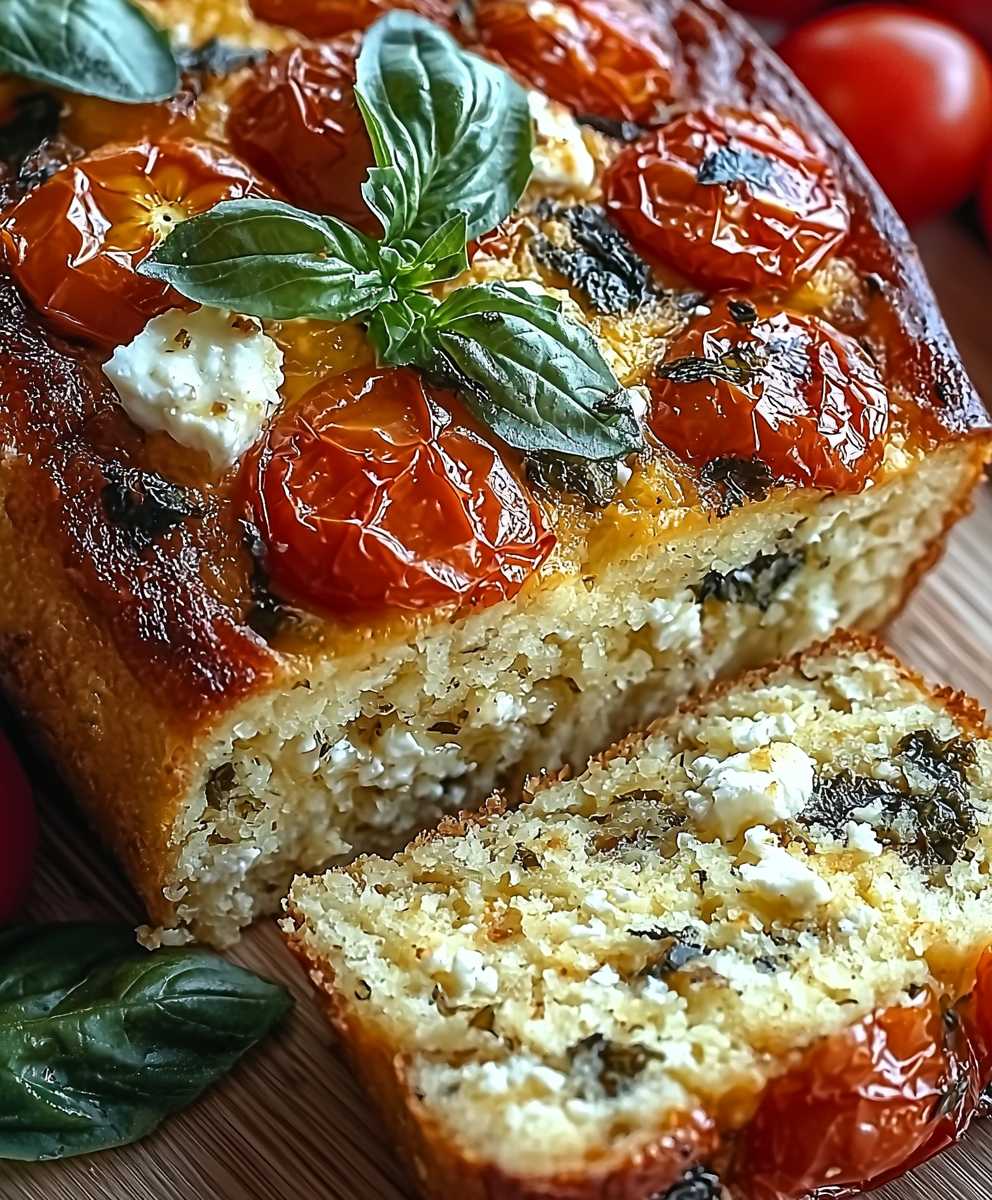 Cake salé getrocknete Tomaten Feta