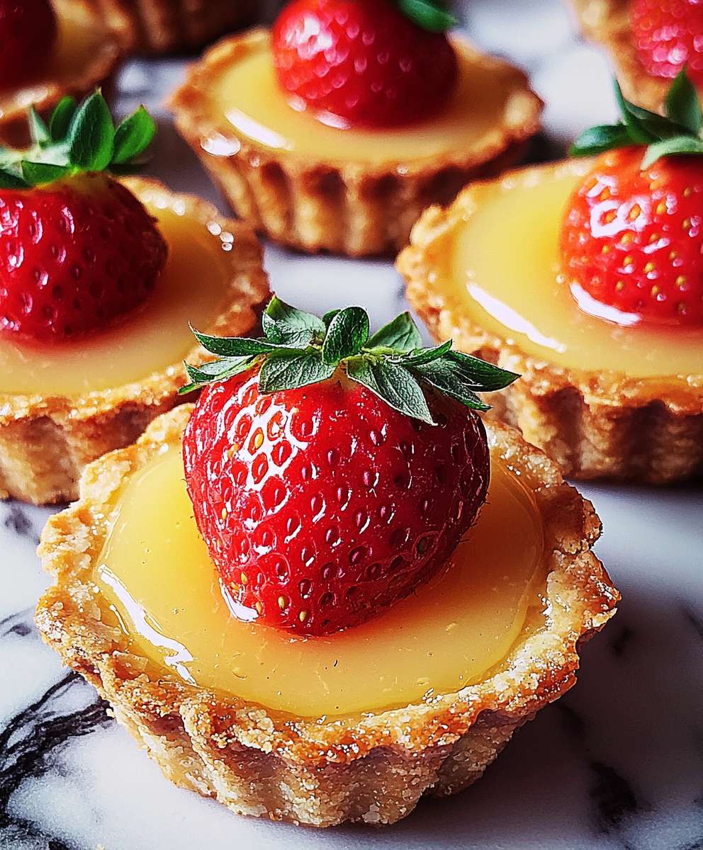 Erdbeer Honig Pudding Törtchen