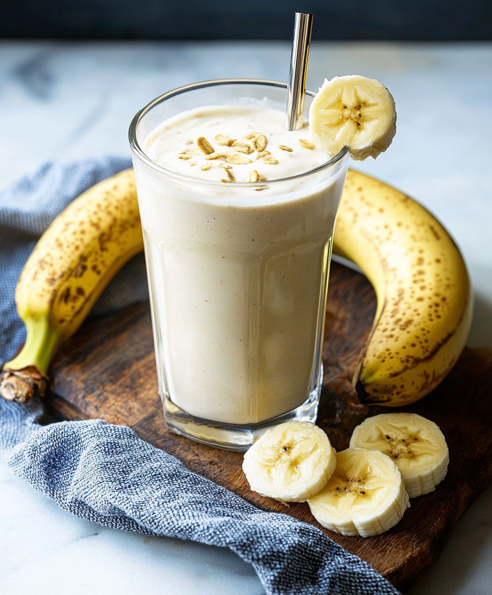 Bananenshake mit Quark