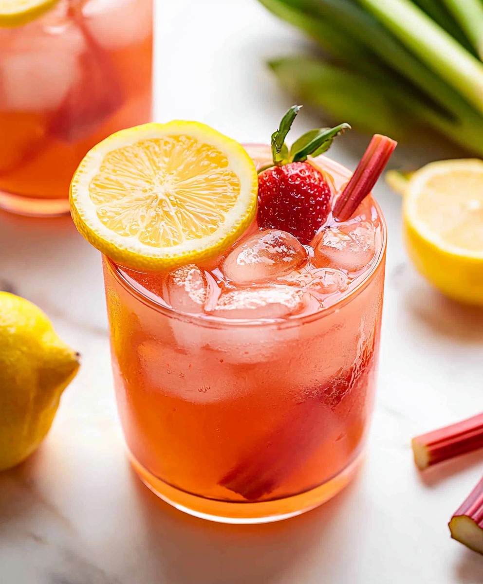 Rhabarberlimonade selber machen