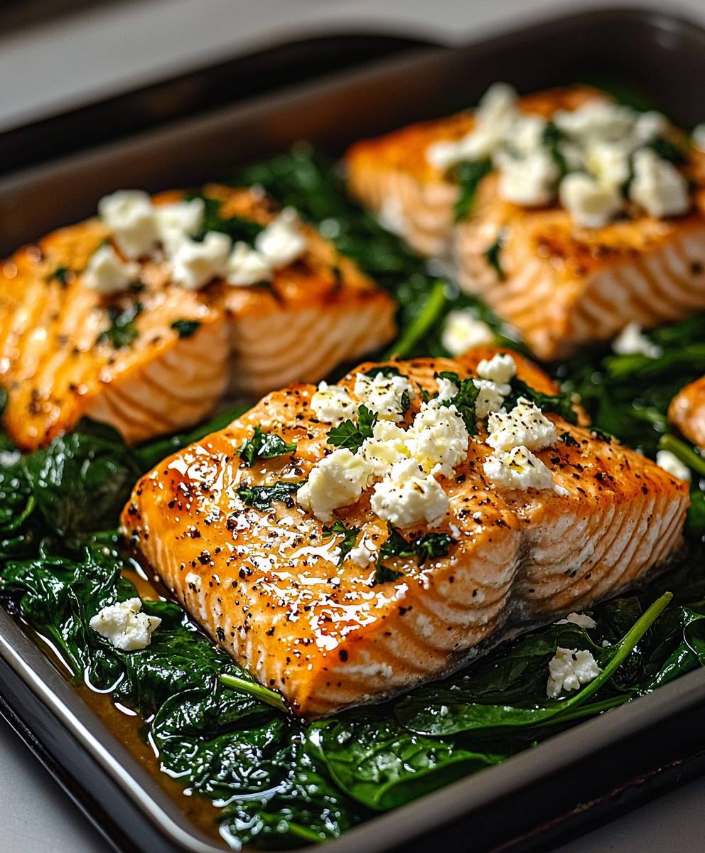 Lachs Spinat Feta