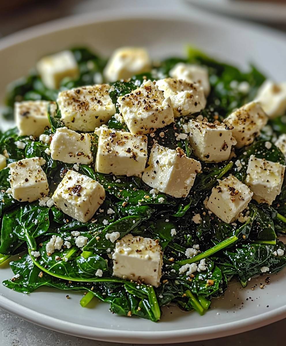 Cremiger Spinat Feta