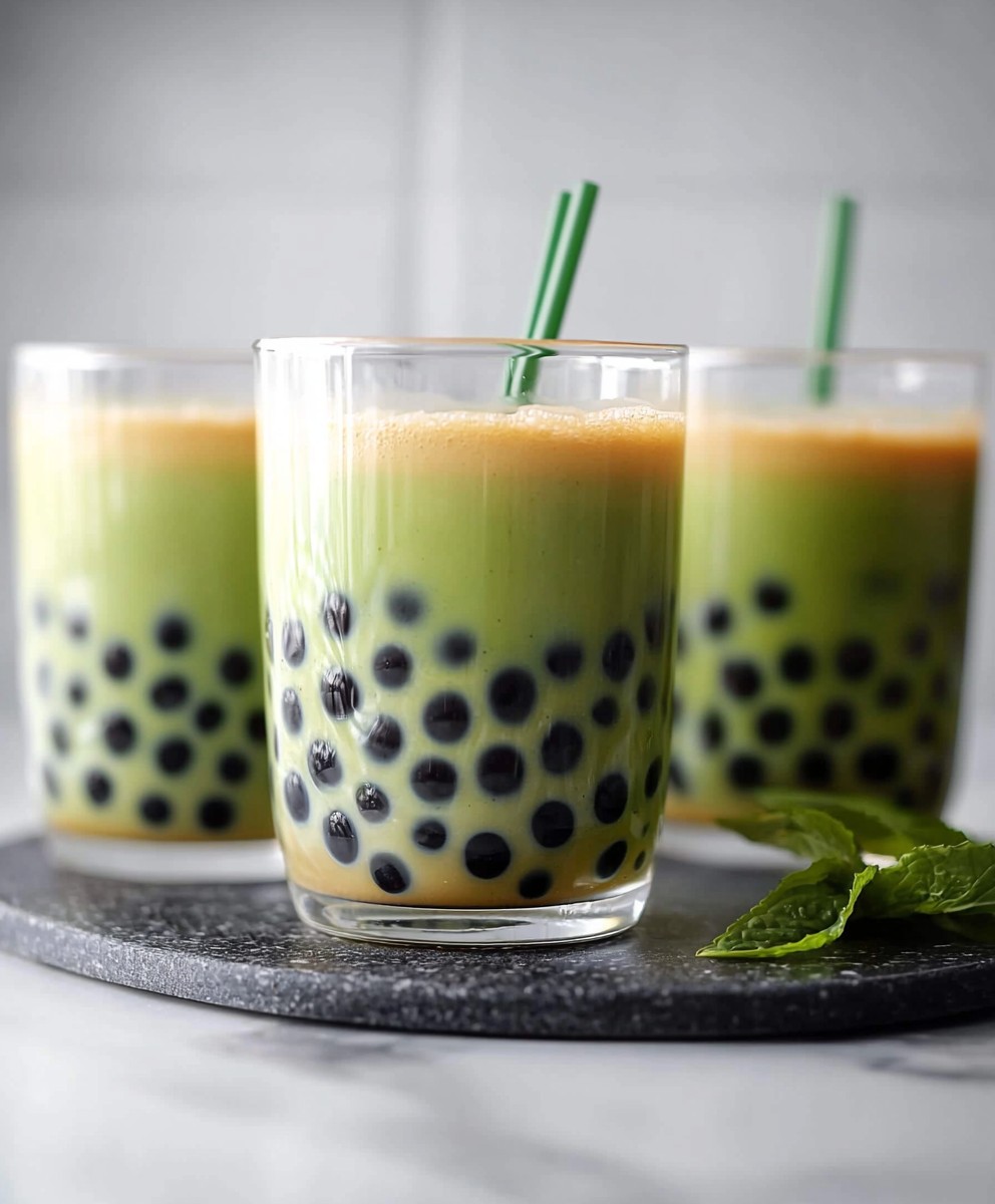 Matcha Bubble Tea einfach