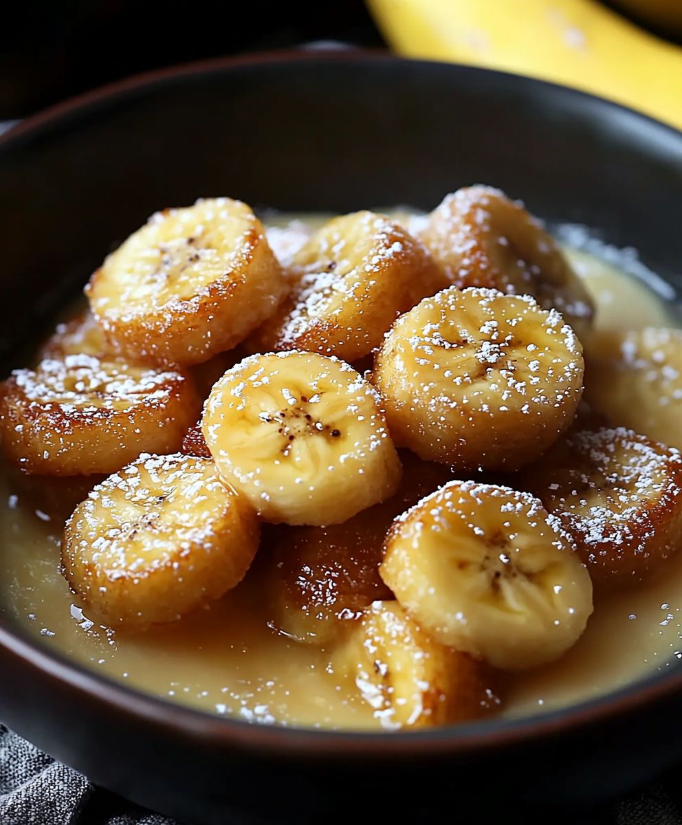 Bananenstückchen zubereiten