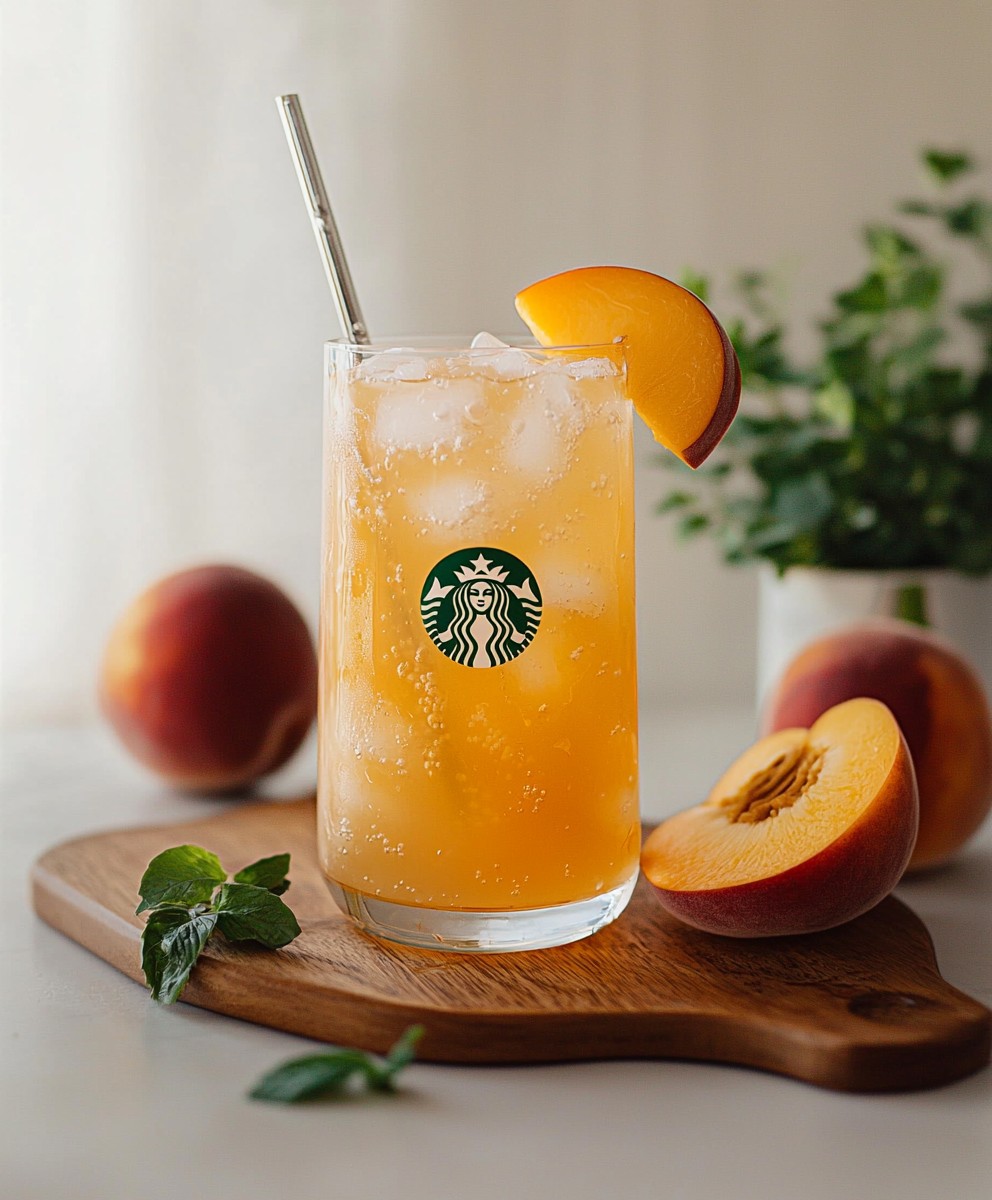 Pfirsich-Grüntee-Limonade