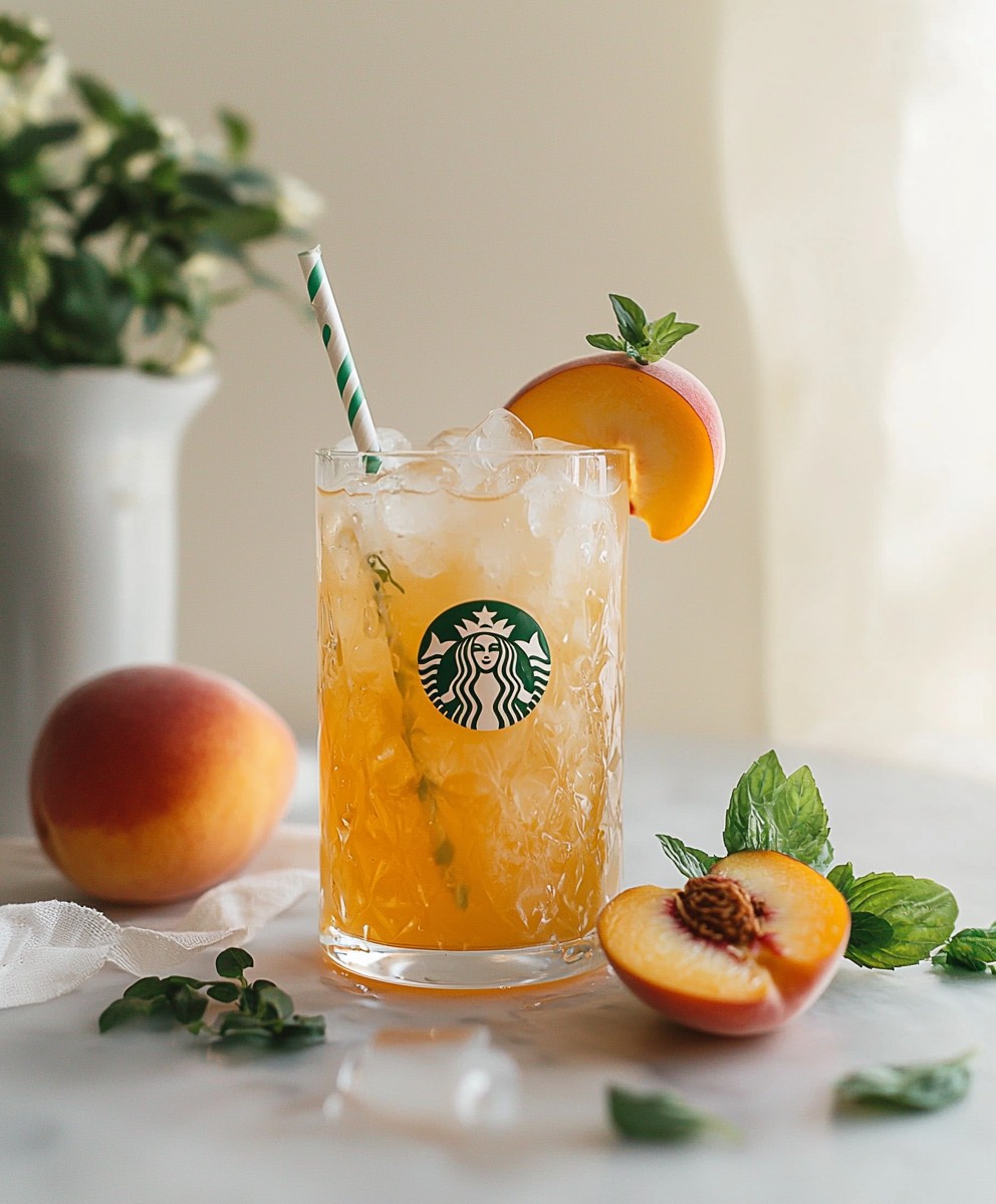 Pfirsich-Grüntee-Limonade