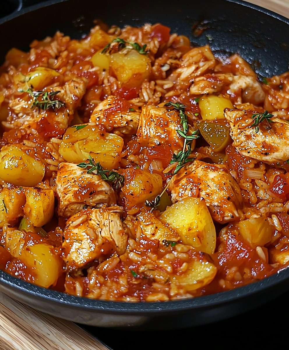 Djuvec Hähnchenpfanne einfach