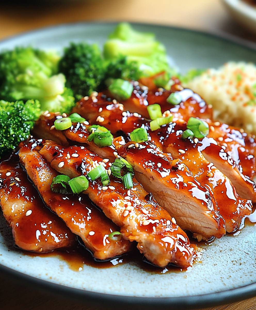 Teriyaki Huhn knusprig