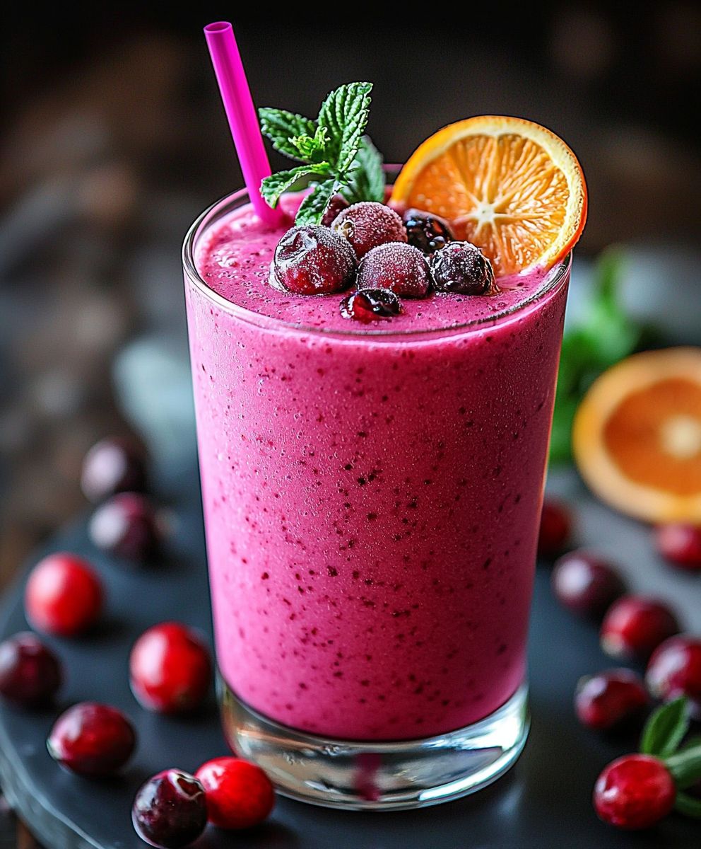 Cranberry Hibiskus Smoothie