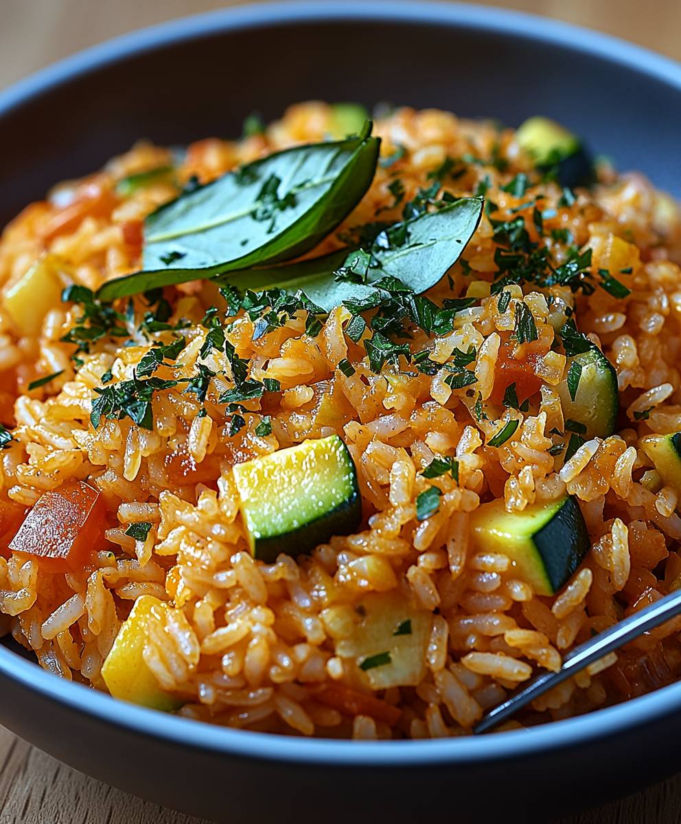 Zucchini Tomaten Reis