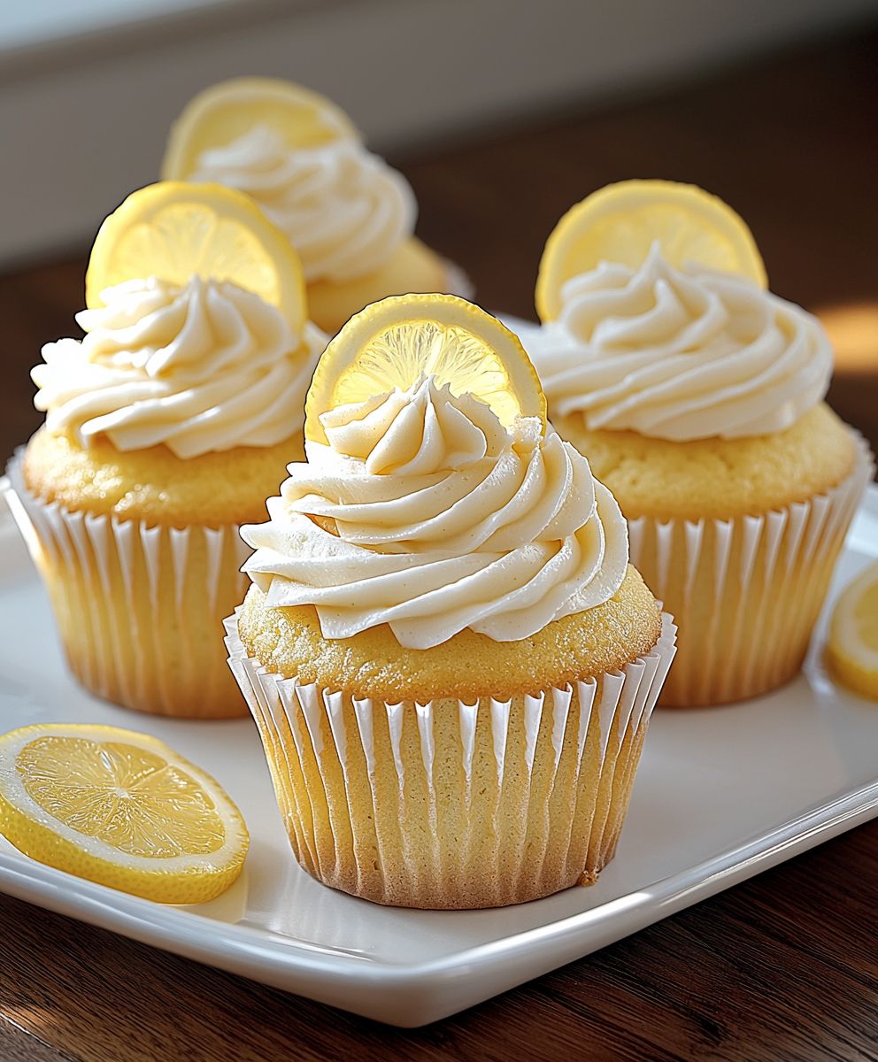 Zitronen Buttermilch Cupcakes
