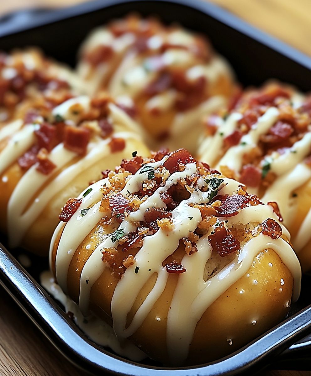 Käse Brezelbomben mit Speck