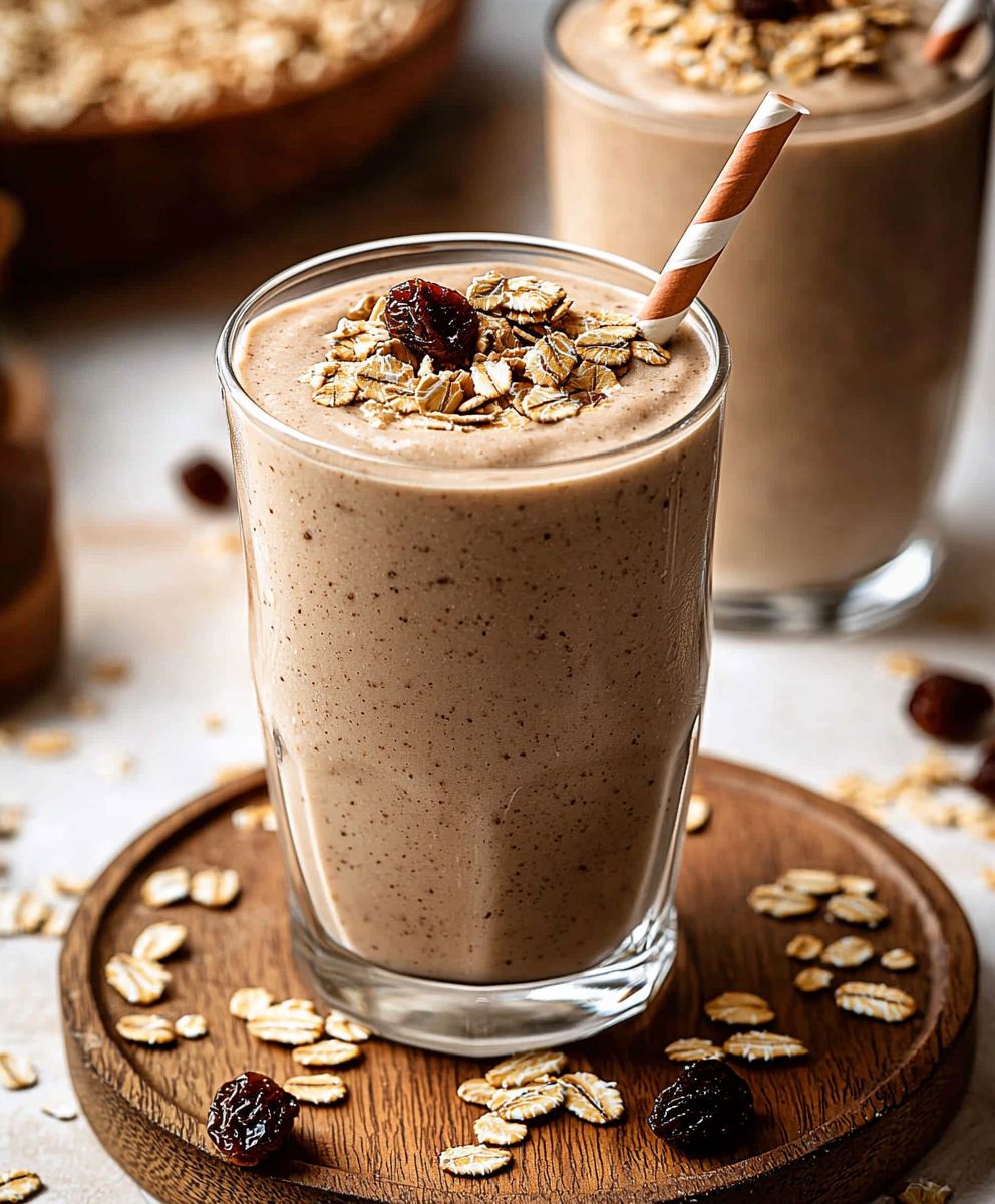 Haferflocken Rosinen Keks Smoothie