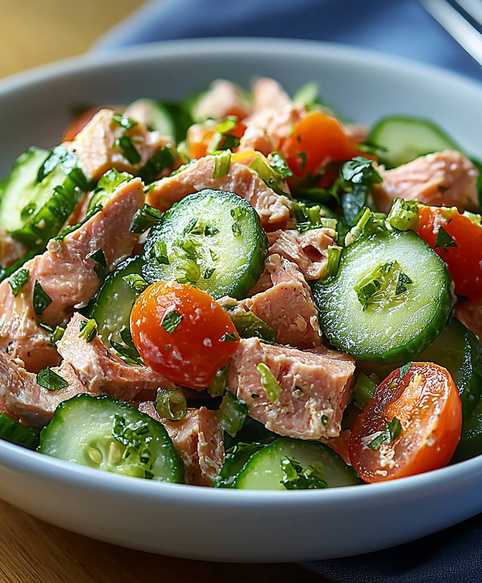 Thunfischsalat mit Gurke Tomate