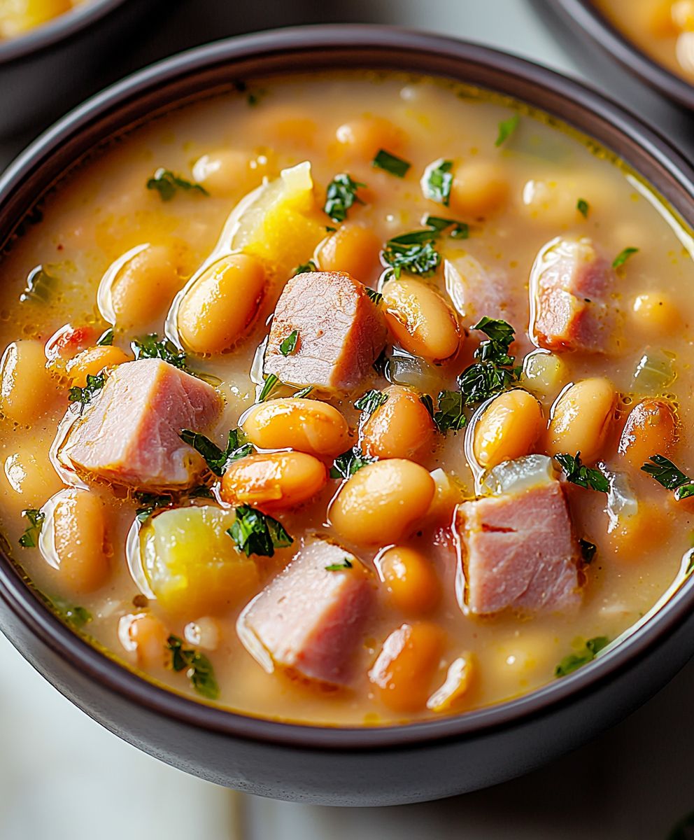 Schinken Bohnen Suppe einfach