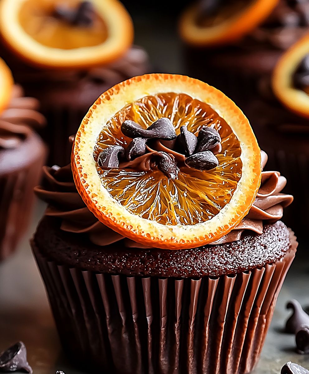 Schokoladen Orangen Cupcakes
