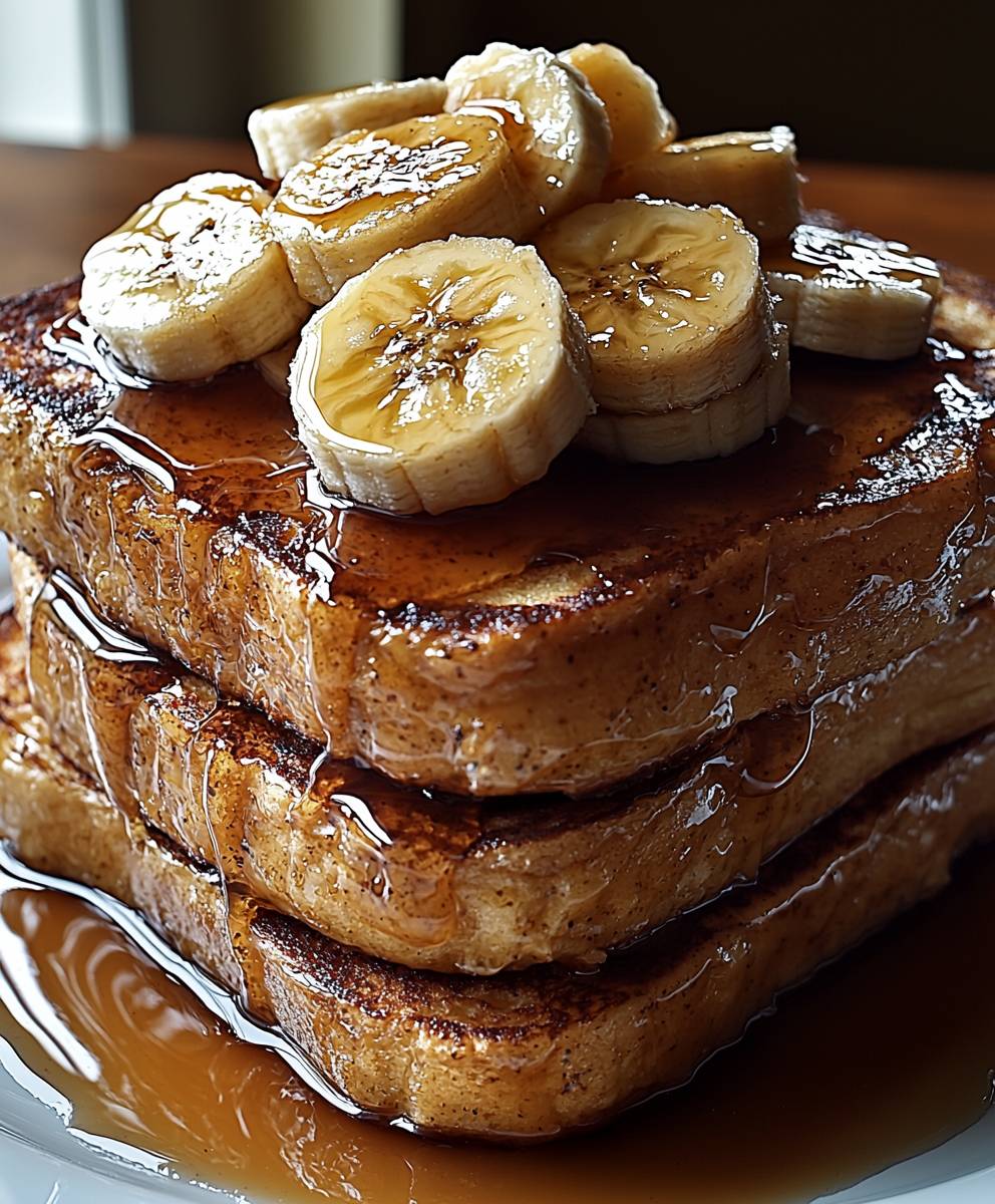 Karamellisierte Bananen French Toast
