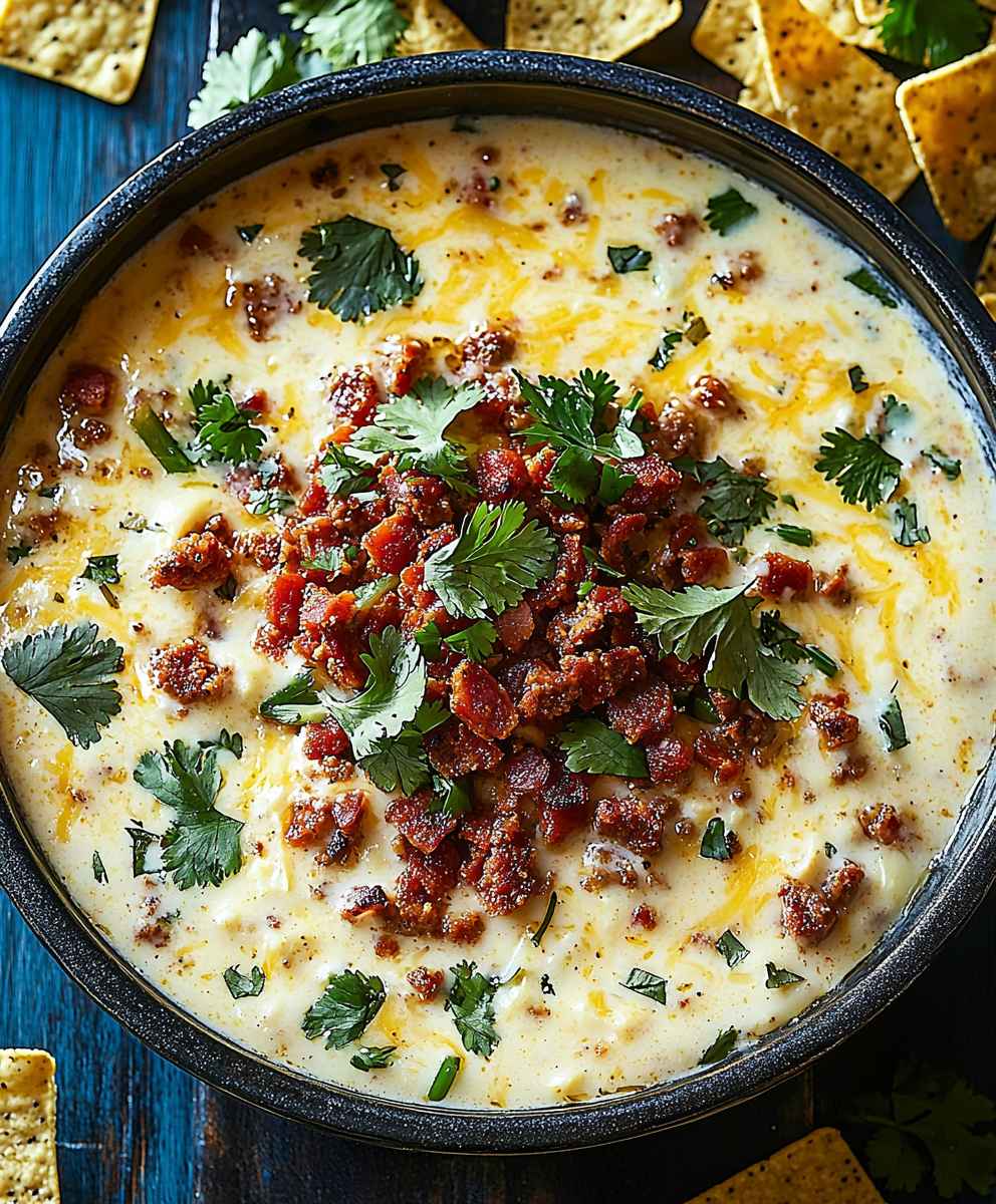 Chorizo Queso Dip cremig