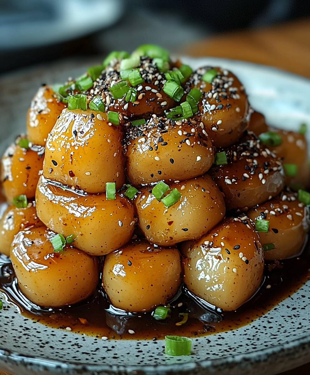Koreanische Kartoffeln schmoren