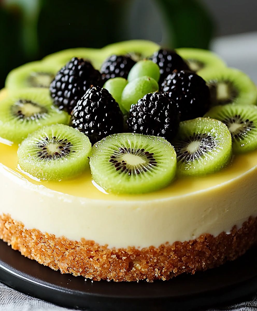 Kiwi Käsekuchen backen