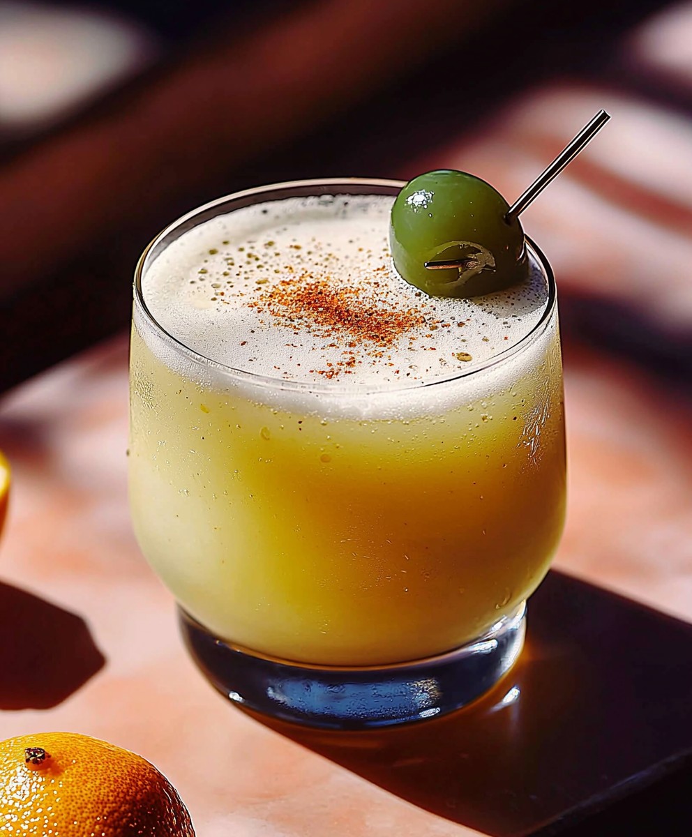 Mezcal Sour Cocktail rauchig