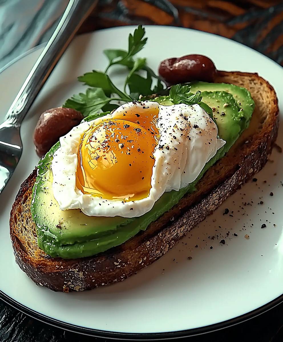 Avocado Toast pochiertes Ei