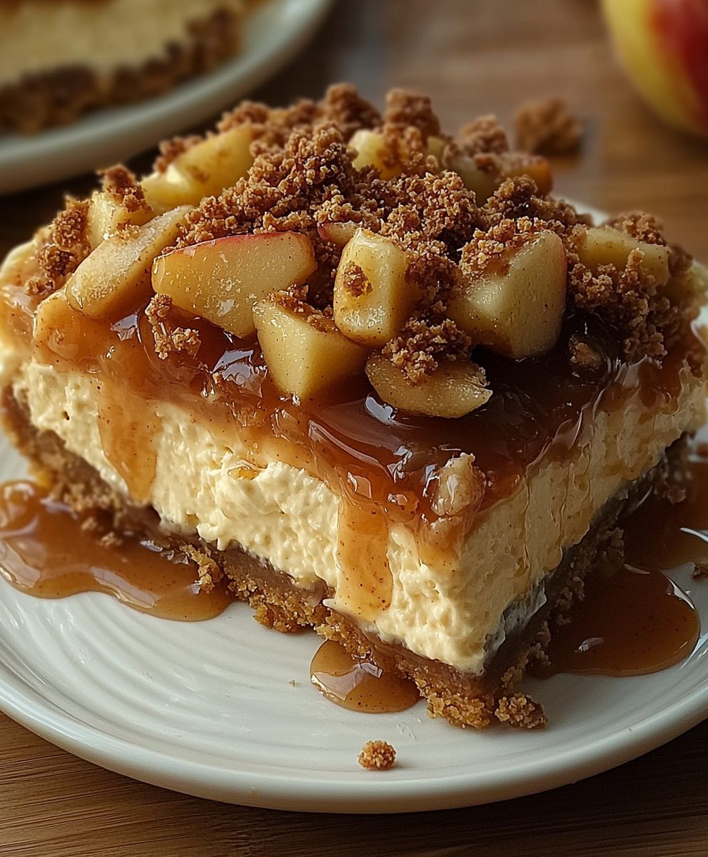 Apfelkuchen Cheesecake ohne Backen