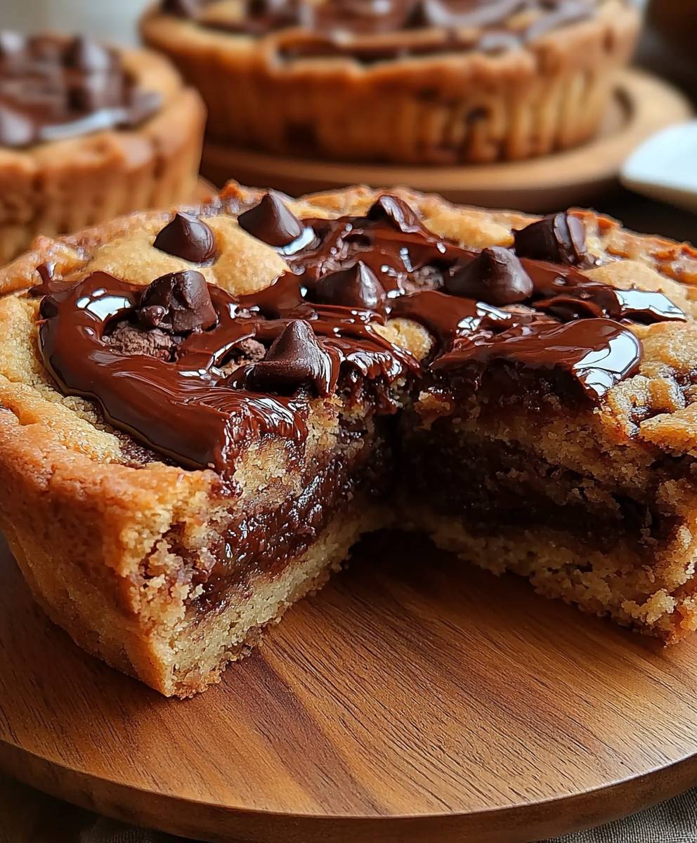Nutella gefüllter Kekskuchen