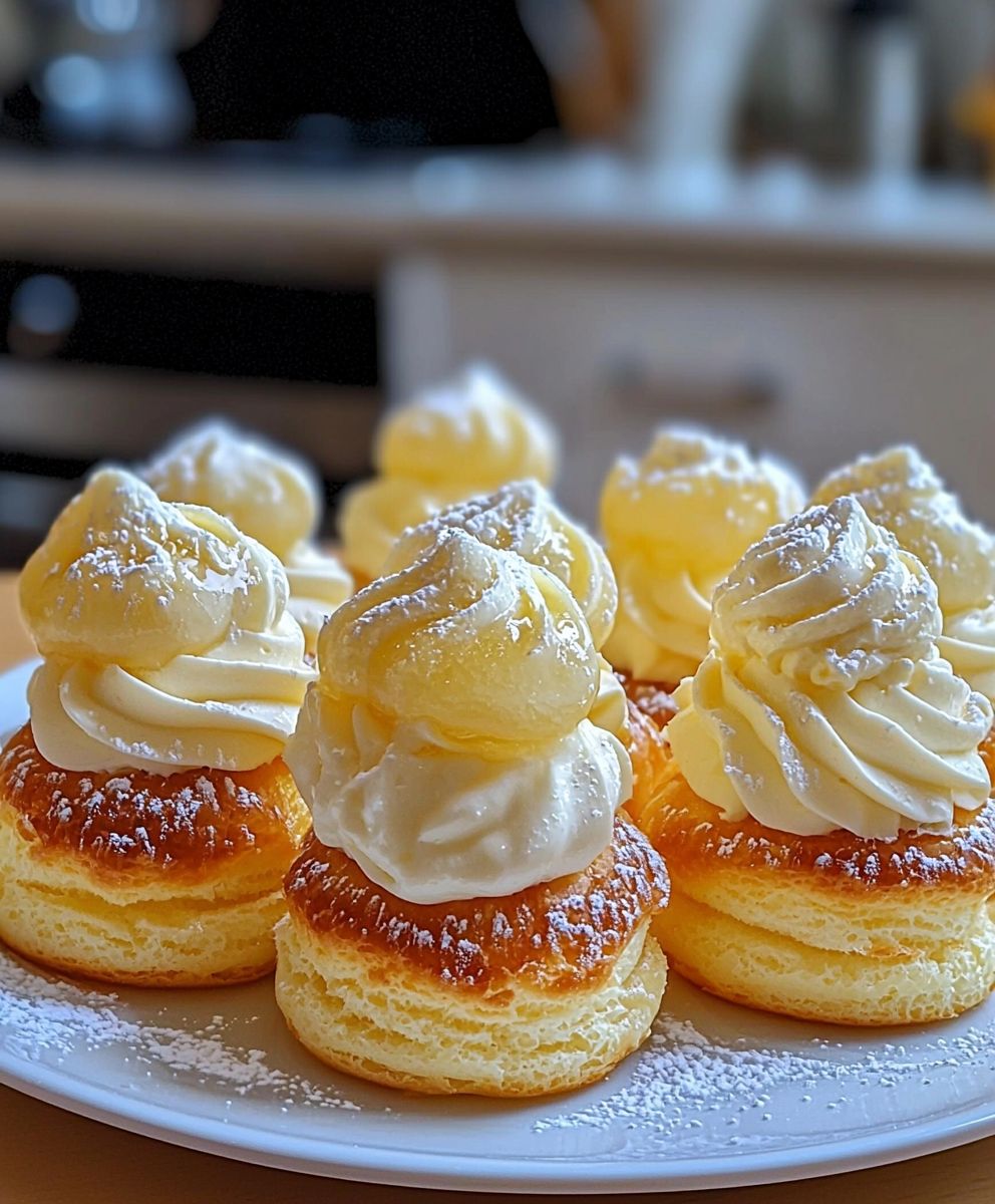 Limoncello Mascarpone Profiteroles