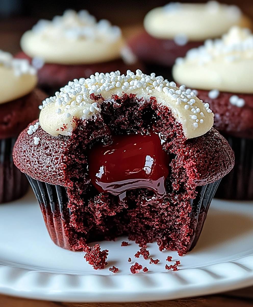 Red Velvet Lava Cupcakes