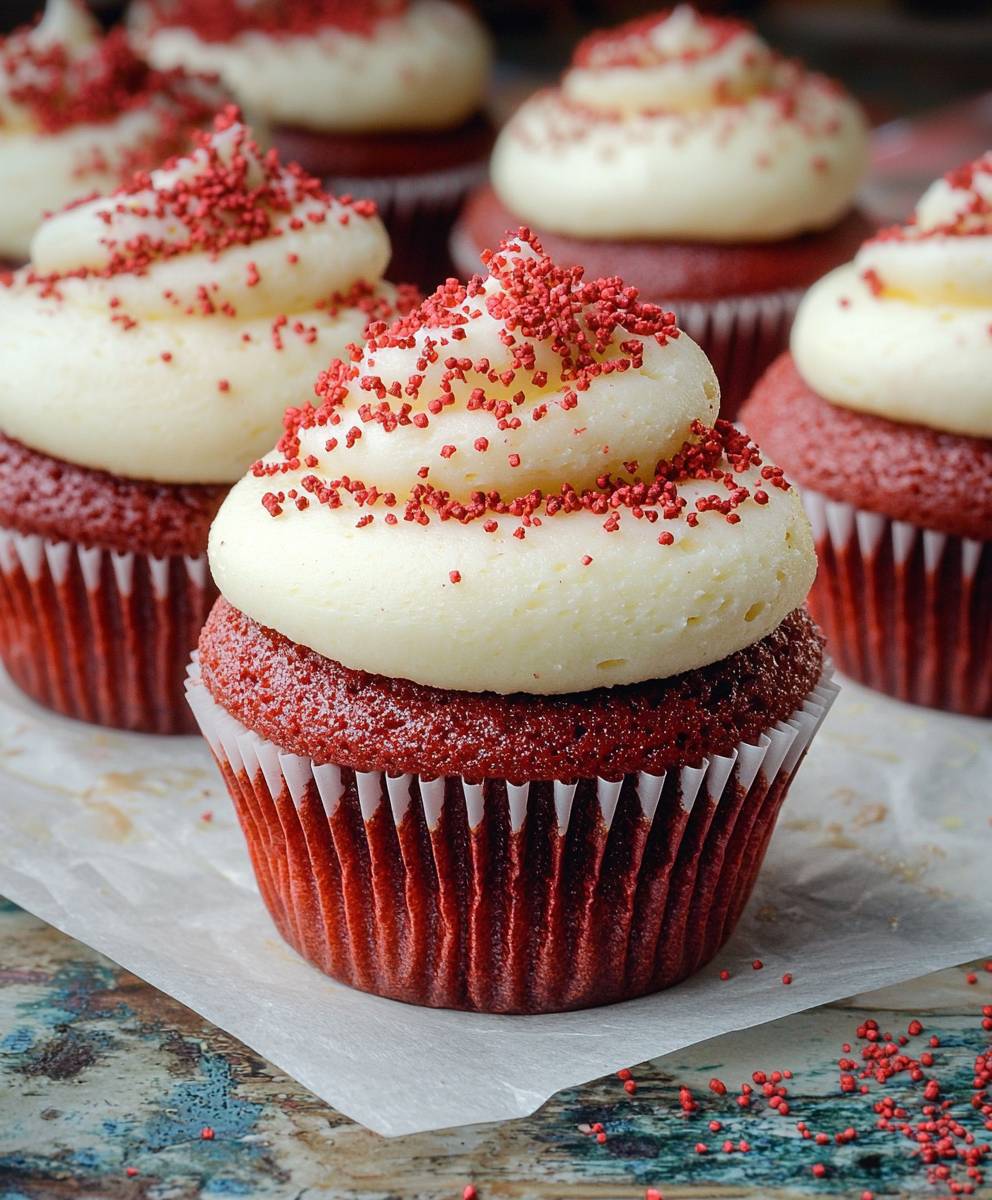 Rote Samt Cupcakes
