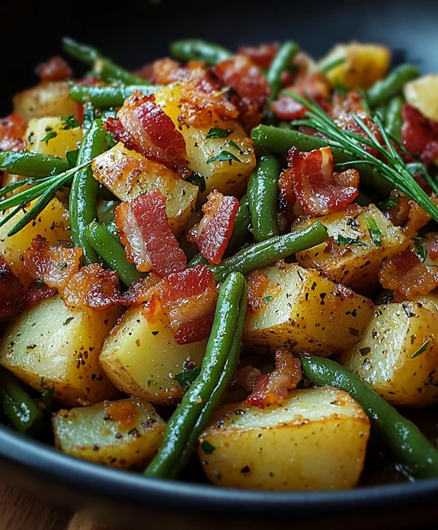 Grüne Bohnen mit Speck