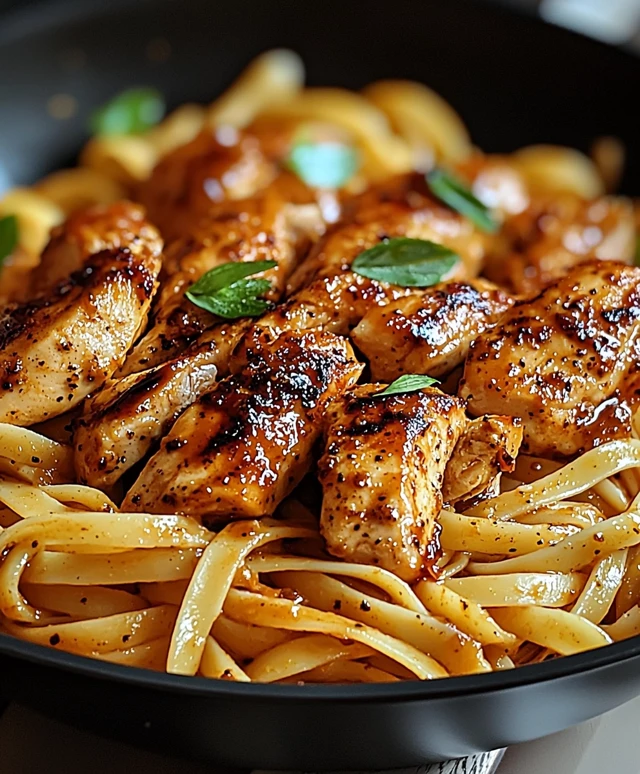 Cajun Hühnchen Linguine