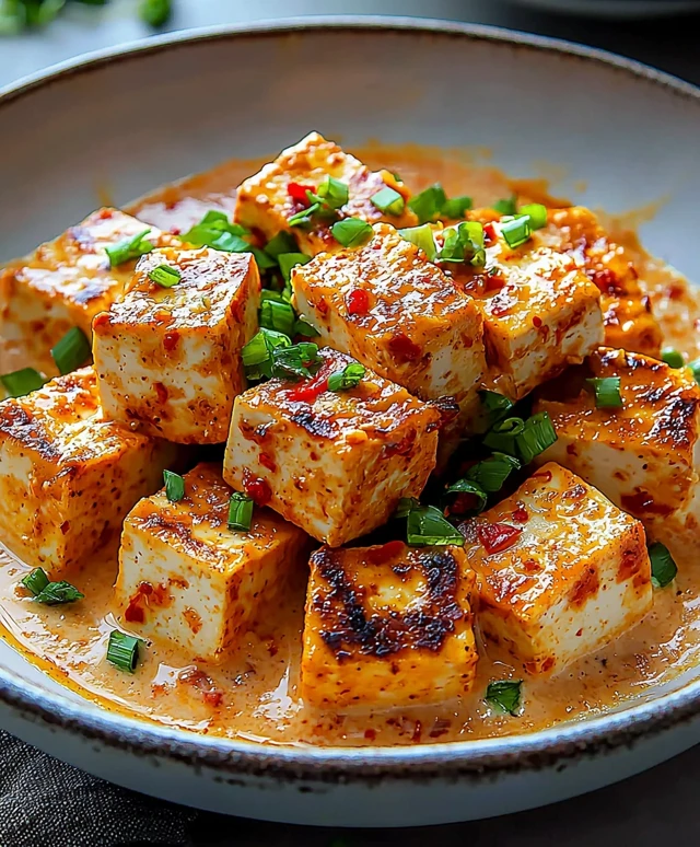 Würziger Tofu mit Kokossauce