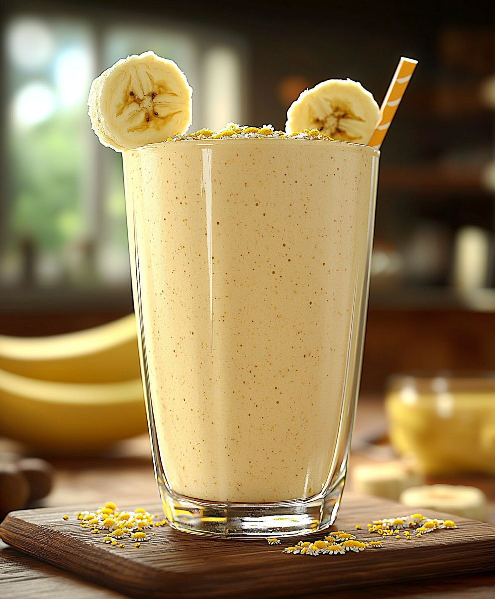 Bananen Kamillentee Smoothie