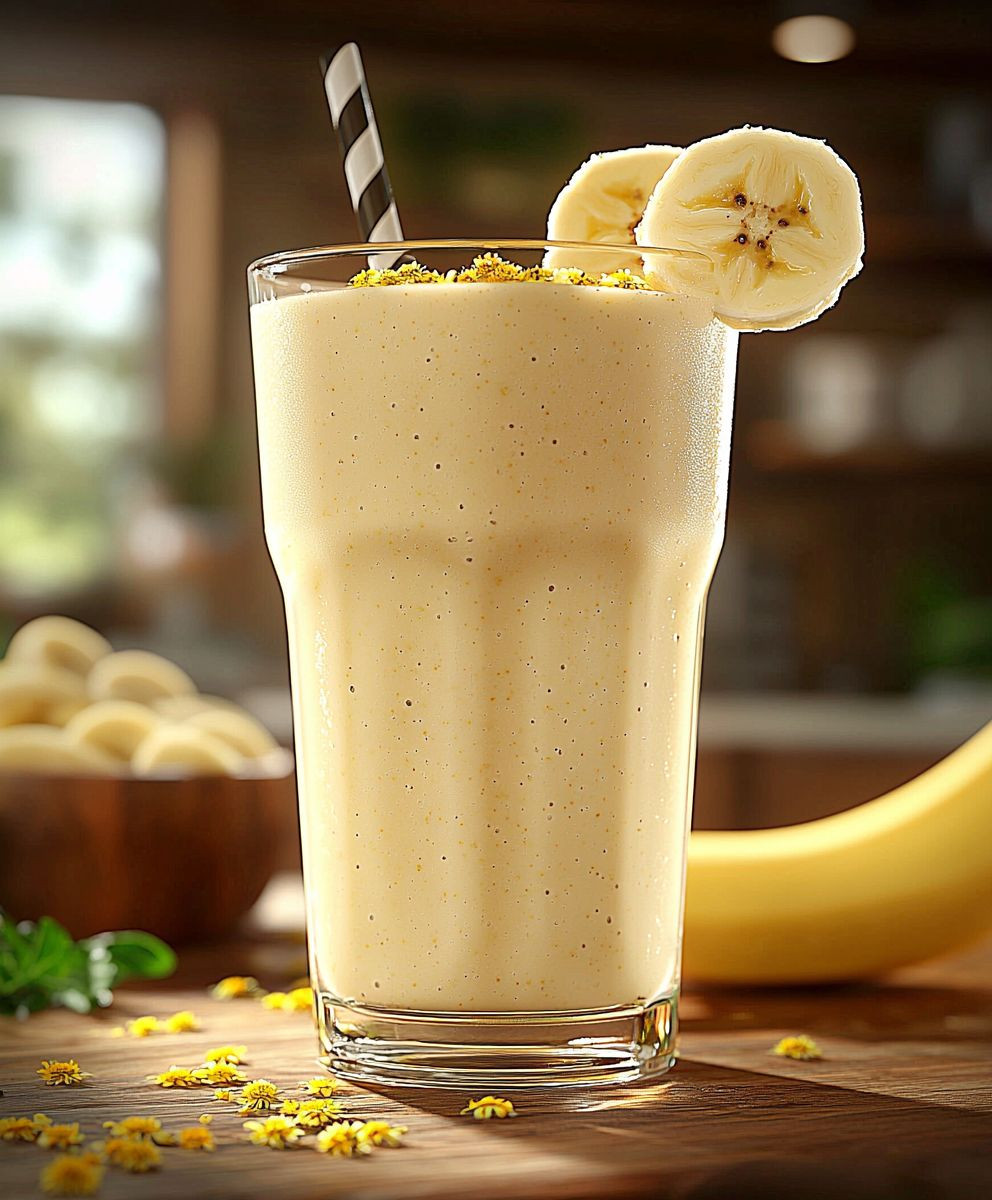 Bananen Kamillentee Smoothie