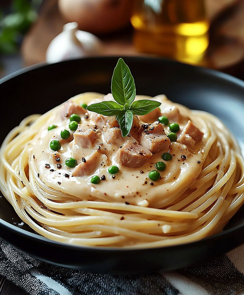 Thunfisch Sahne Soße Spaghetti