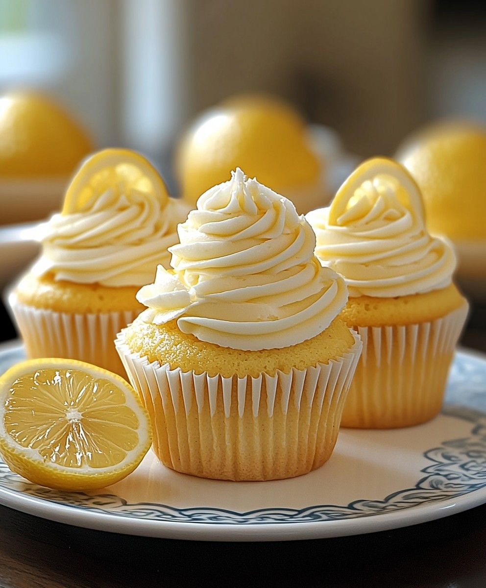 Zitronen Cupcakes mit Lemon Curd
