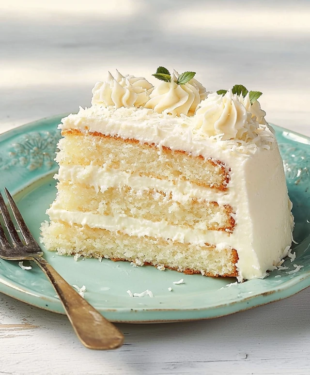 Kokos-Schichtkuchen backen