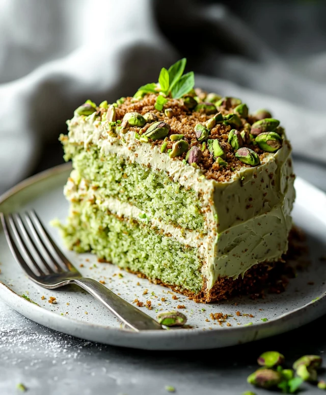 Veganer Pistazienkuchen