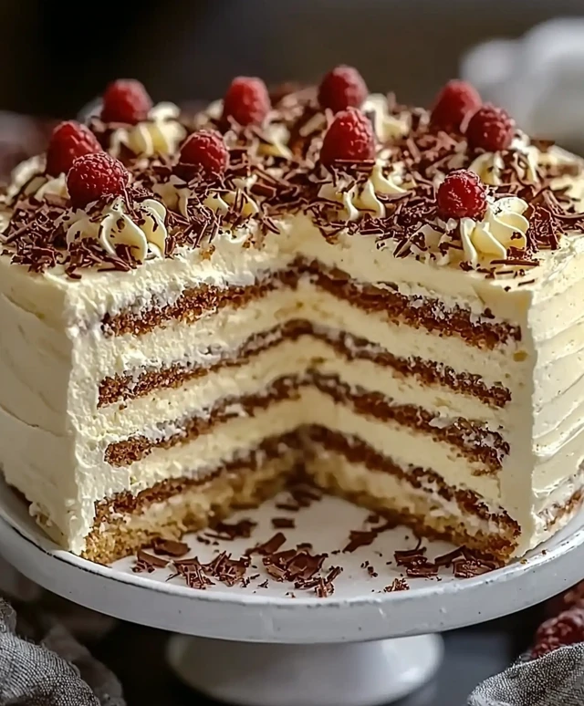 Italienischer Sahne Kuchen