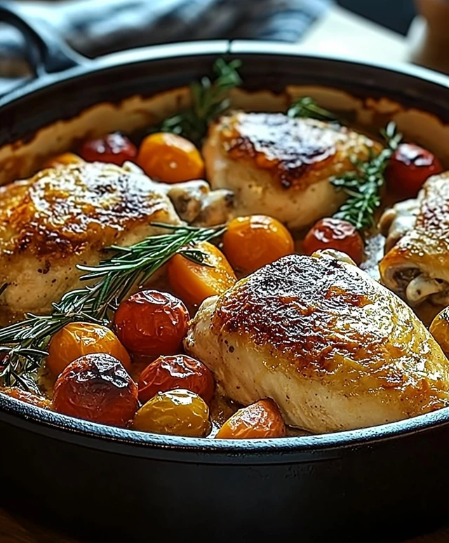Mediterraner Hähnchen Auflauf