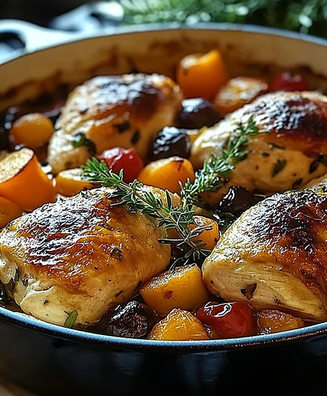Mediterraner Hähnchen Auflauf
