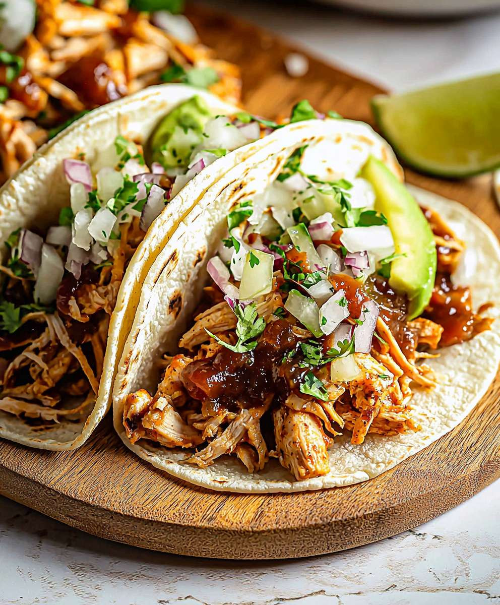 BBQ Hähnchen Tacos