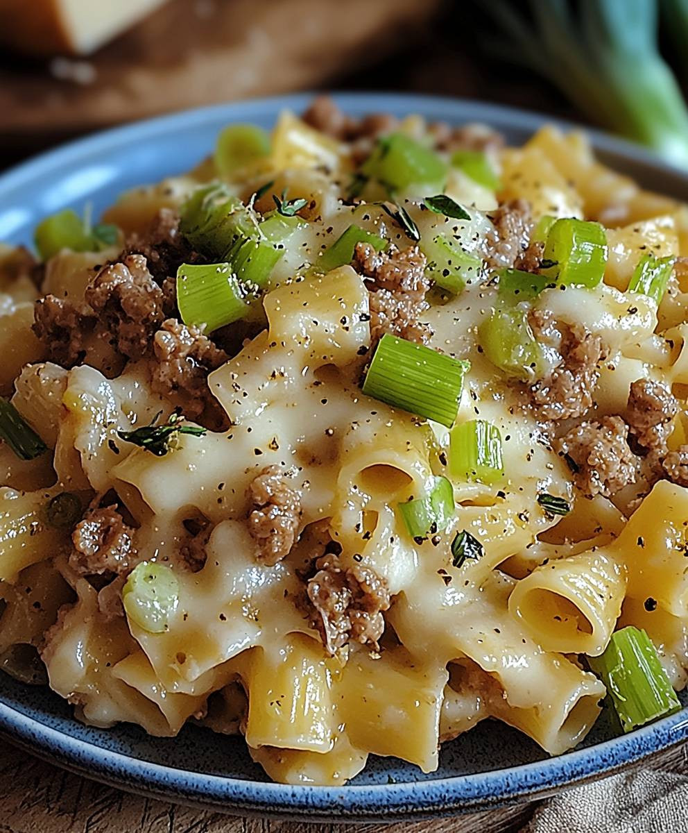Käse Lauch Pasta Hackfleisch