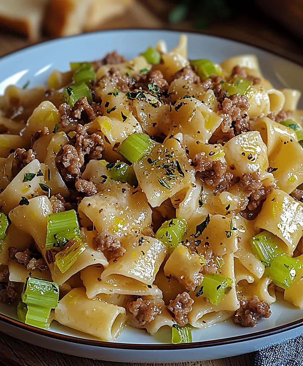 Käse Lauch Pasta Hackfleisch