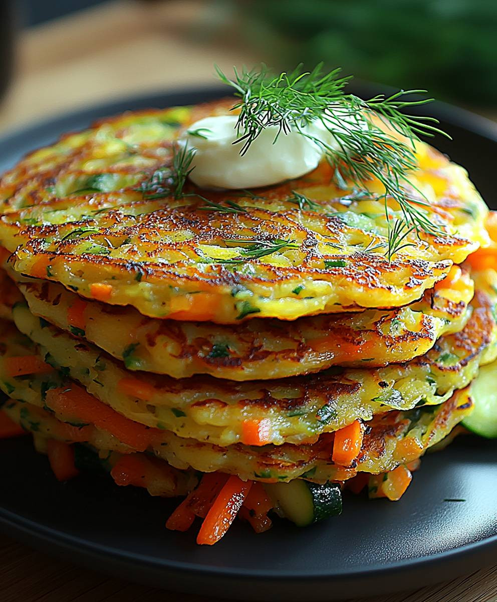 Keto Gemüse Pfannkuchen